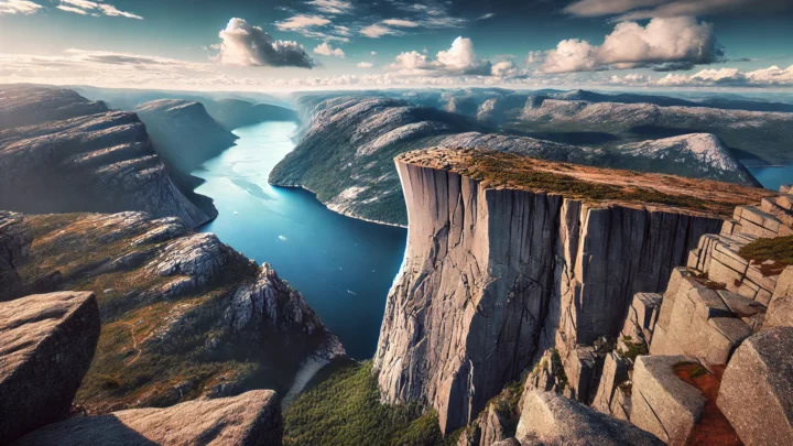 Preikestolen – Der majestätische Felsvorsprung über dem Lysefjord